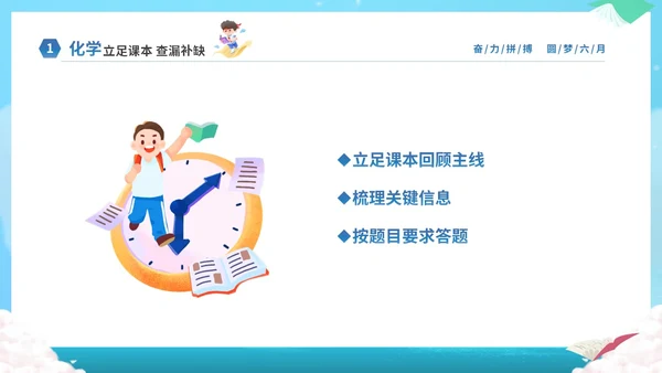蓝色卡通插画风奋力拼搏圆梦六月高考冲刺加油高考主题班会PPT