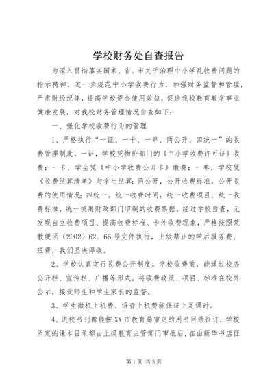 学校财务处自查报告 (3).docx