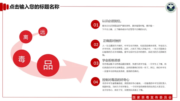 青少年预防不良行为禁毒教育PPT课件