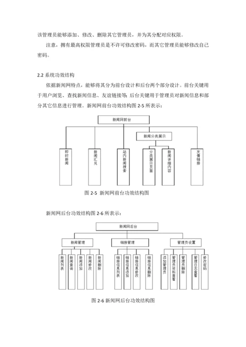 新闻网站综合管理系统需求分析.docx