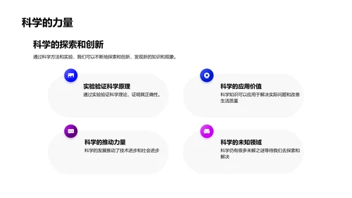 科学知识实践汇报PPT模板