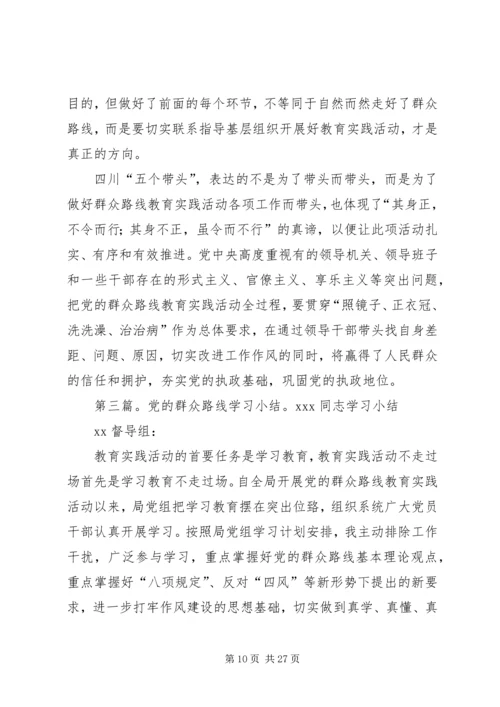 党的群众路线个人学习小结.docx