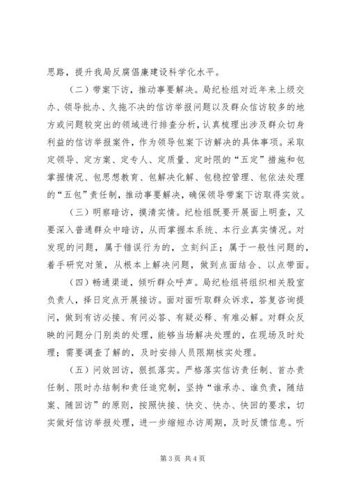 蚕桑局干部下访活动方案.docx