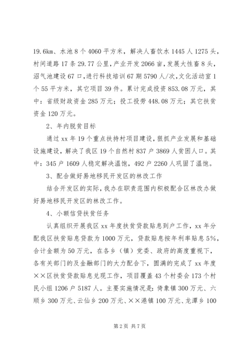 扶贫办XX年扶贫开发工作总结和XX年计划.docx