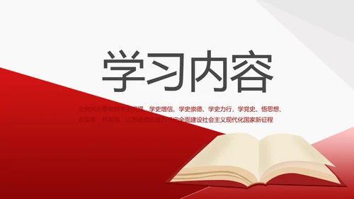 党支部党史学习教育工作总结动态PPT