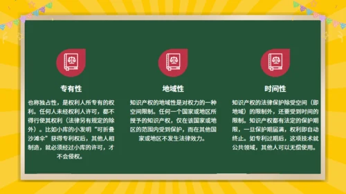 中学生知识产权科普通用PPT模板