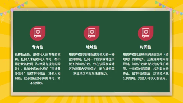 中学生知识产权科普通用PPT模板