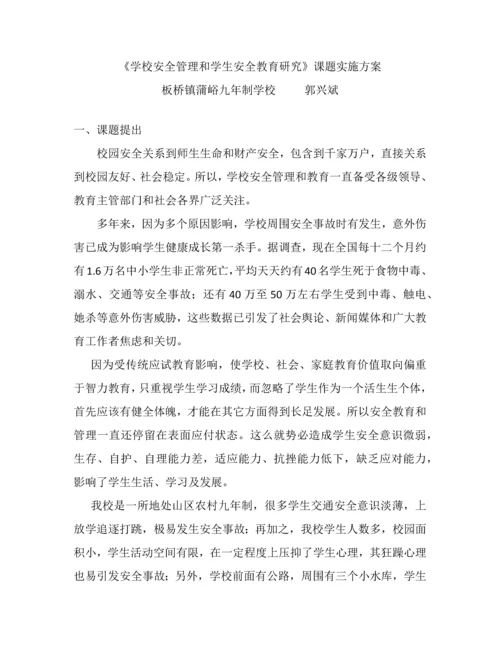 安全课题实施专项方案.docx