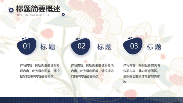 蓝色国潮风中国汉服文化介绍动态PPT模板