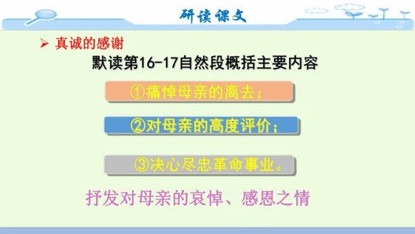 14《回忆我的母亲》-七年级语文上册同步优质课件（统编版）