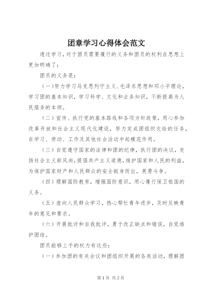 团章学习心得体会范文.docx