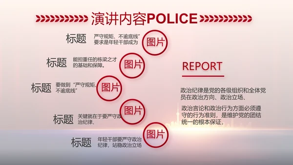与党同心跟党奋斗公安警察动态PPT