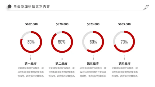 红色简约大气中国银行ppt模板
