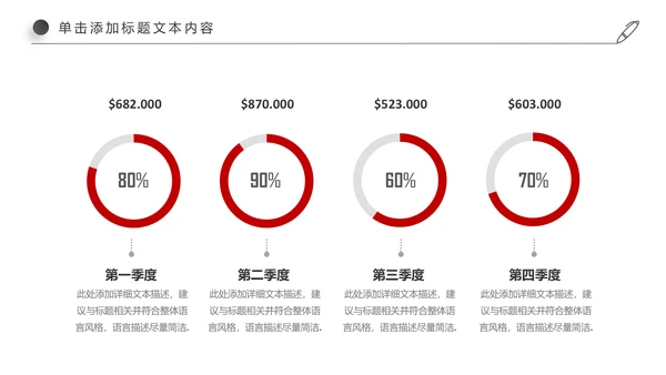 红色简约大气中国银行ppt模板