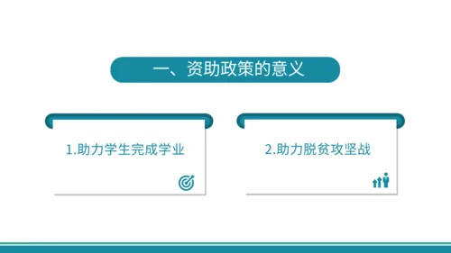 学生资助政策宣传通用PPT模板