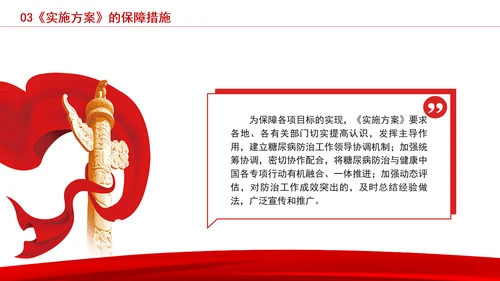 健康中国行动——糖尿病防治行动实施方案（2024—2030年）解读学习PPT课件