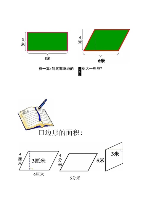 《平行四边形的面积》教学课件3汇总