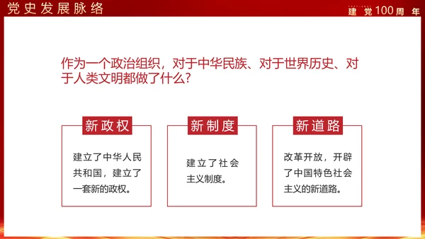 建党100年政府机关部委PPT课件
