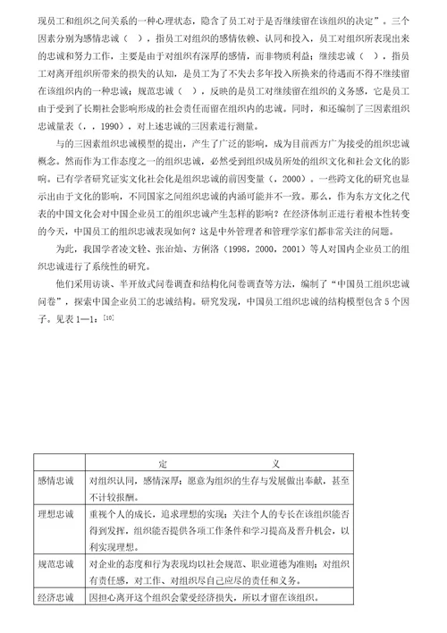 某省规划院知识员工忠诚度的研究