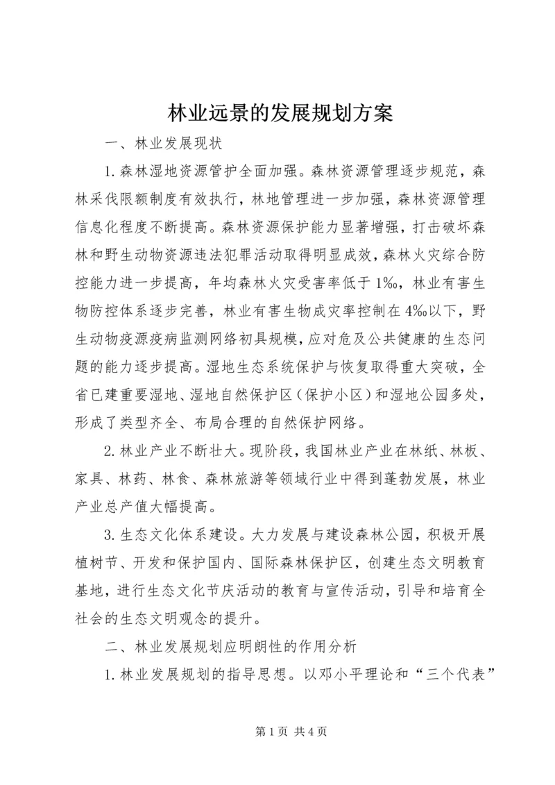 林业远景的发展规划方案.docx