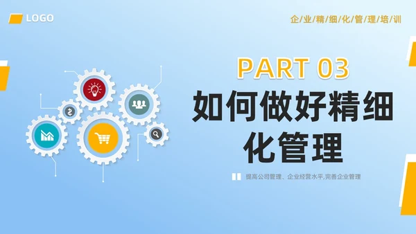 蓝色简约风班组精细化管理PPT
