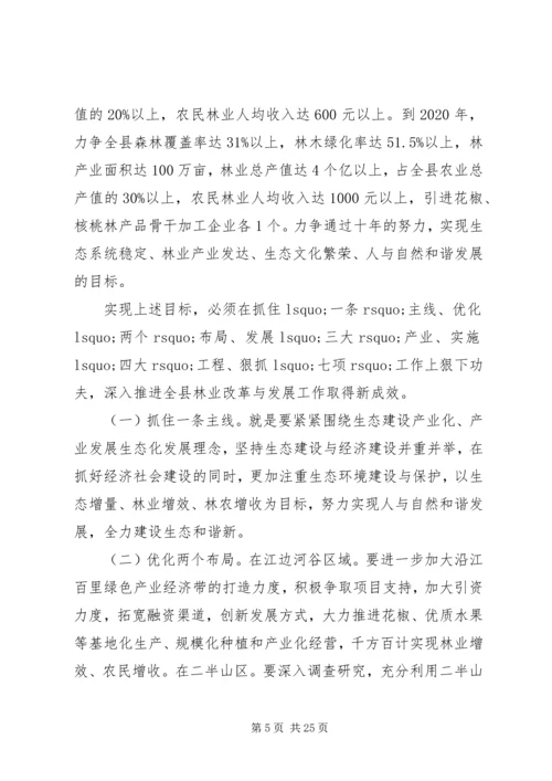 县委书记林业工作会议讲话.docx