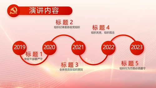 红色党建新时代文明实践中心PPT动态模板