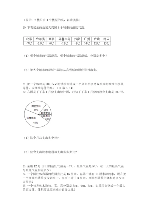 小升初数学应用题50道精品（历年真题）.docx