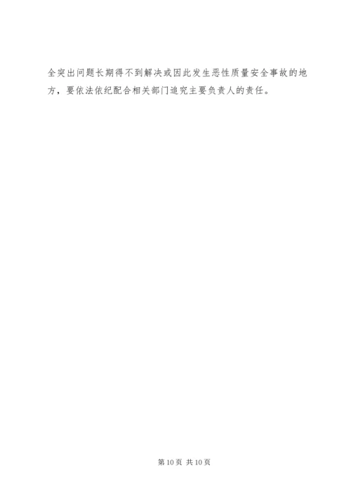 质监局发展行业质监整治方案.docx