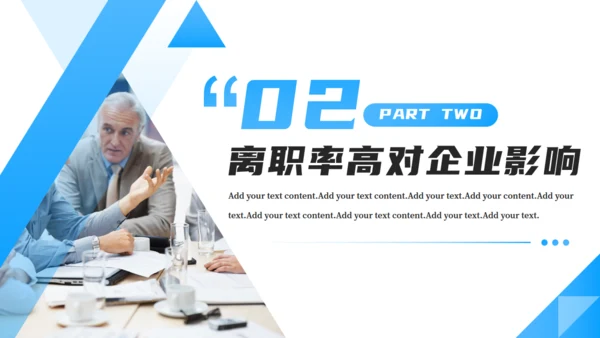 企业人力资源离职率分析通用PPT模板