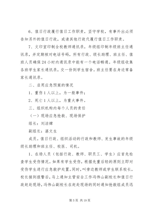 踩踏安全事故应急预案.docx