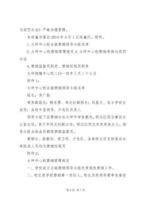 创建无烟校园实施方案.docx