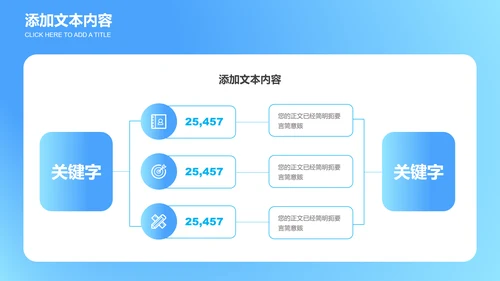 蓝色渐变商务风格通用PPT演示模板