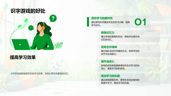 识字游戏教学策略PPT模板