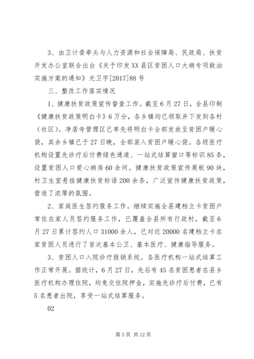 健康扶贫工作汇报材料.docx