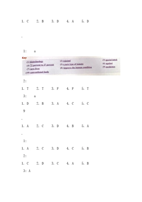 新视野大学英语视听说教程第二版第四册复习资料