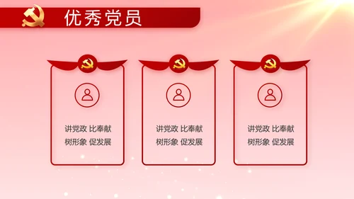 党支部党支部大会年终工作总结PPT