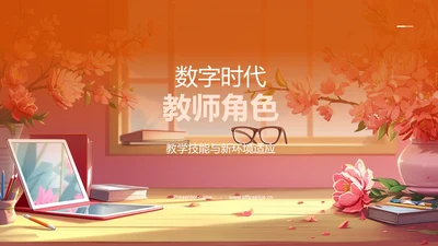 数字时代教师角色PPT模板