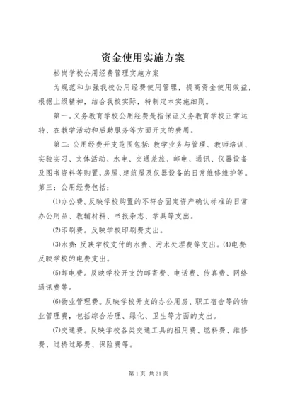 资金使用实施方案.docx