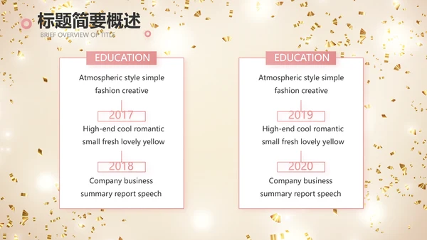 金色大气毕业典礼通用动态PPT模板