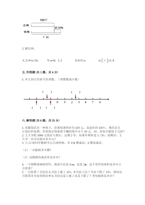 呼玛县六年级下册数学期末测试卷汇编.docx