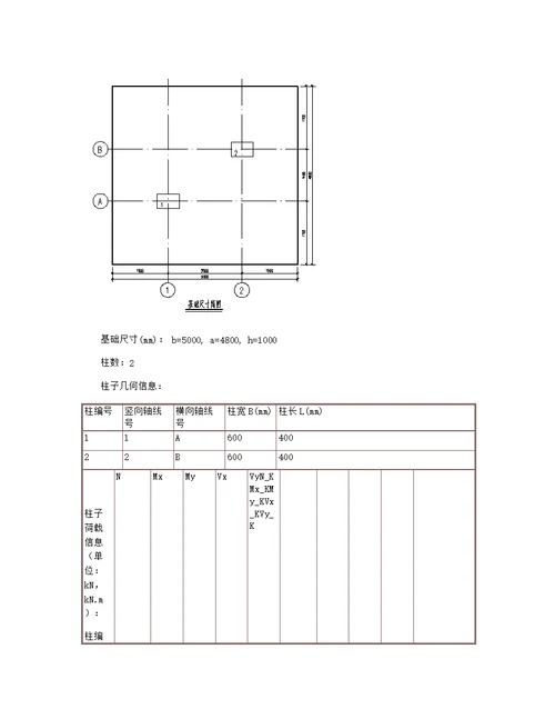 多柱基础设计DJ14计算书