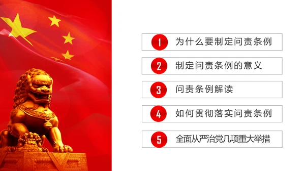 学习贯彻《问责条例》PPT党课