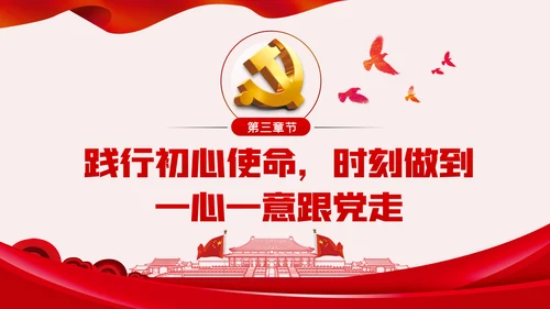 听党话跟党走做新时代合格党员干部PPT