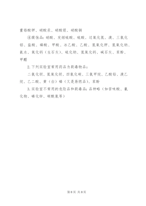 实验室危险品管理制度.docx