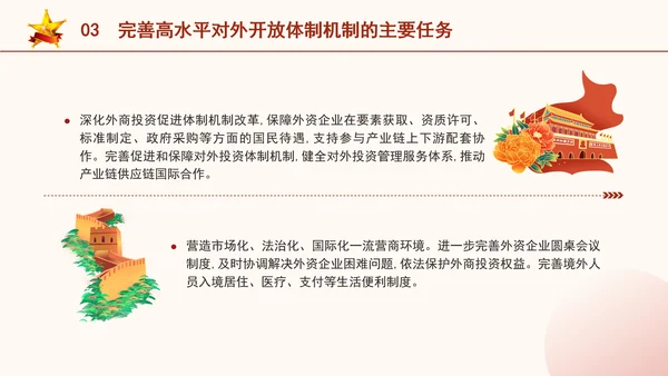 二十届三中全会关于完善高水平对外开放体制机制党课ppt