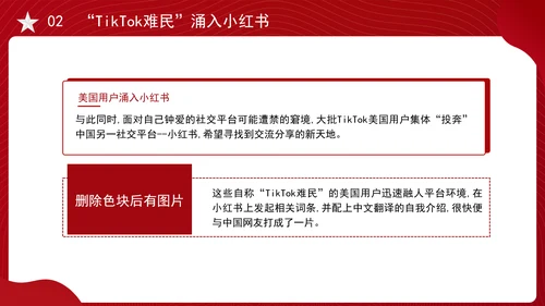 关于中美网民“小红书上交朋友”解说PPT课件