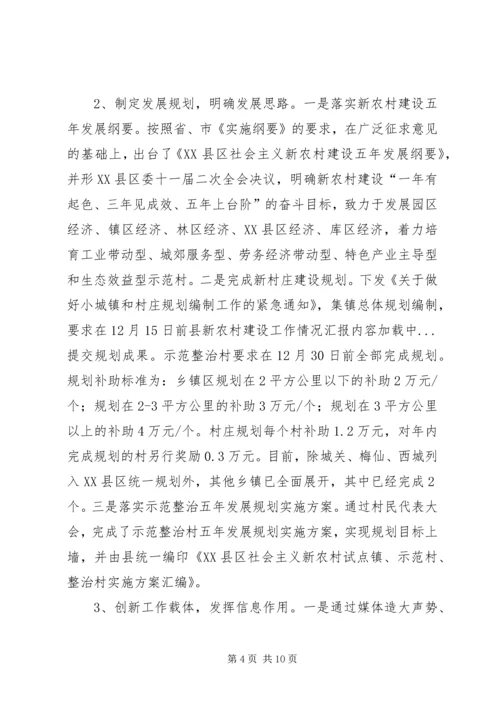 县新农村建设工作情况汇报 (3).docx