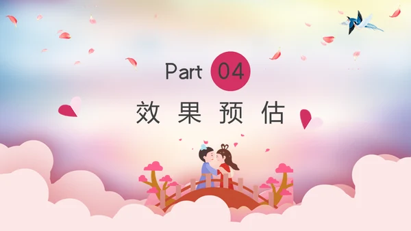 七夕情人节遇见你爱情活动方案通用PPT模板