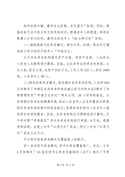 民政局上半年度小结及安排.docx